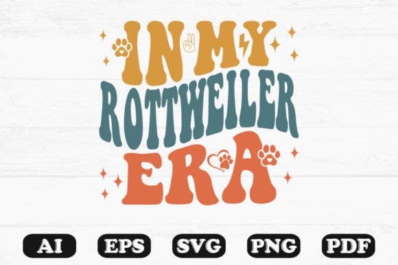 In My Rottweiler Era Retro Wavy Svg: A Designer's Review for Graphics and Crafts